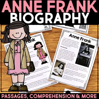 Anne Frank Passage Teaching Resources | TPT
