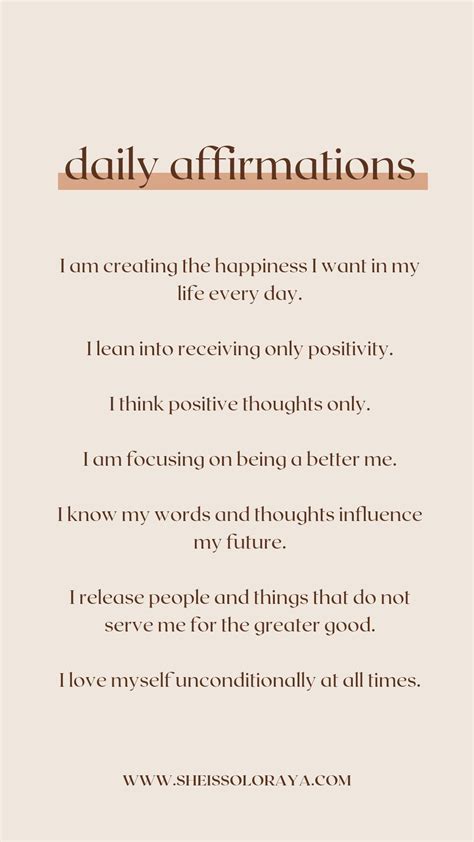 Morning Affirmations To Use Daily | Affirmation quotes, Daily ...