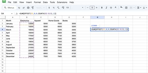 Image result for Google Sheets Offset Function