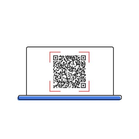 Icônes et techniques d'affaires Codes QR sur ordinateur portable ...