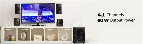 MyKey HT-X20 60W RMS Home Theater System 4.1 Channel Multimedia Speaker ...