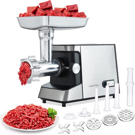 Amazon.com: Meat Grinder Electric, Sausage Stuffer Machine, Rated 3.3HP ...