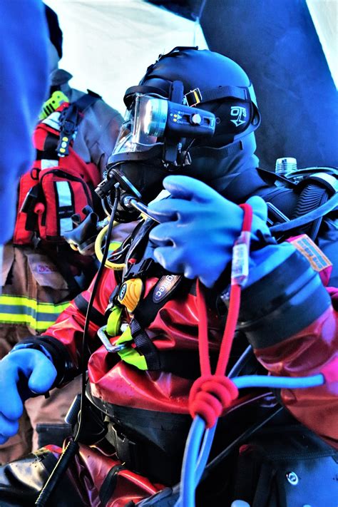 Rescue training: Fort McCoy firefighters learn, practice diving under ...