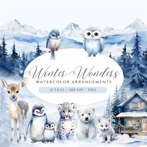Winter Wonderland Clip Art Borders