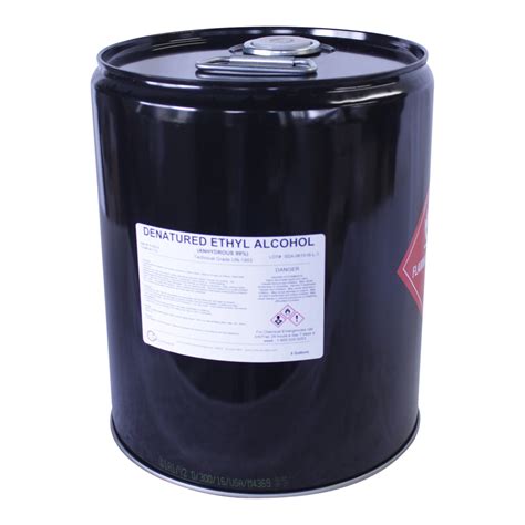 Denatured Ethyl Alcohol 99%- 5 Gallon