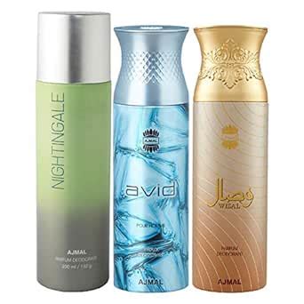 Ajmal 1 Nightingale for Men & Women, 1 Ajmal Avid for Men and 1 Wisal ...