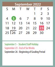 Belmar Elementary - School District Instructional Calendar - Amarillo ...