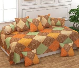 roman Cotton Geometric Diwan Set - Buy roman Cotton Geometric Diwan Set ...
