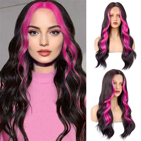 Brown Hair With Pink Peekaboos