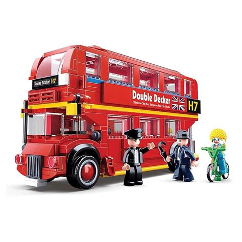Sluban London Bus Building Blocks Kit for Kids - Creative Construction ...