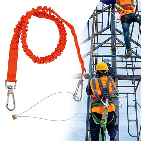 Climbing Restraint Lanyard Fall Protection with Two Buckles Strap ...