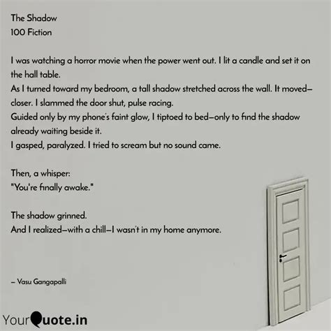 The Shadow 100 Fiction I... | Quotes & Writings by Vasu Gangapalli ...