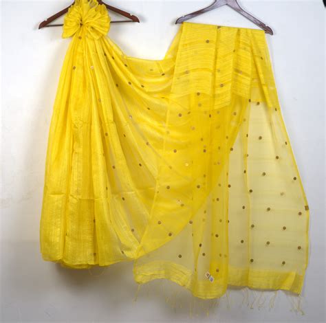 Pure Muslin by Pure Matka Saree with Attached Blouse – beautifulyou