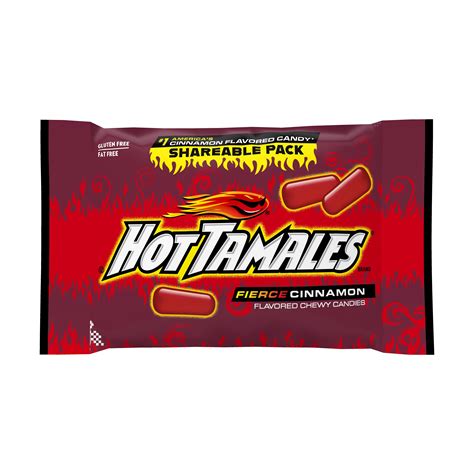 HOT TAMALES Fierce Cinnamon Flavored Chewy Candy, 3.5 Ounce, 1 Pouch ...