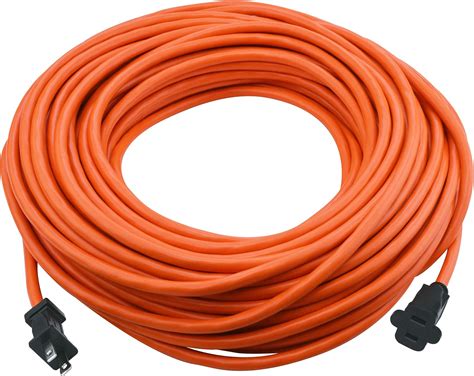Clear Power 100 ft Outdoor Extension Cord 16/2 SJTW, Orange, Water ...
