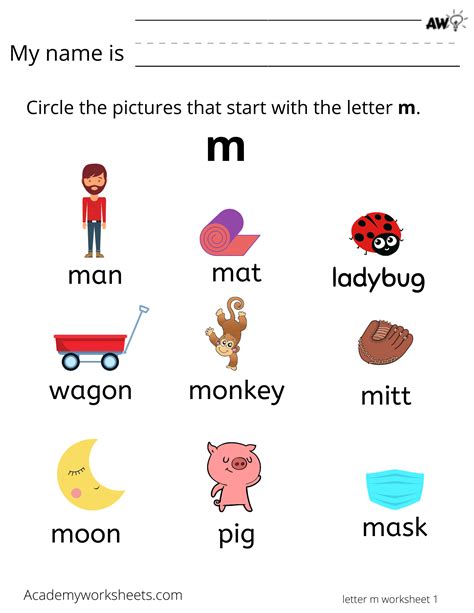 letter m worksheets Archives - Academy Worksheets