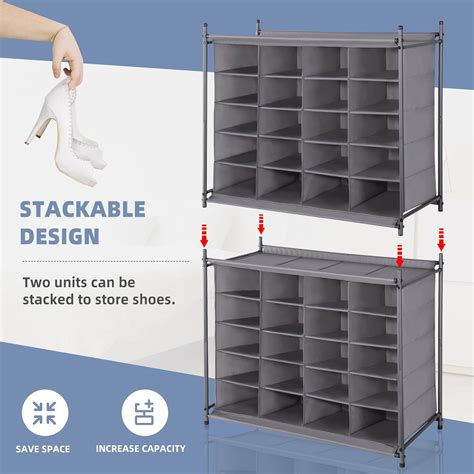STORAGEMANIAC STORAGE MANIAC Stackable Shoe Cubby Organizer, Free India ...
