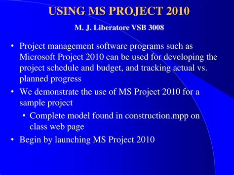 Image result for Using Microsoft Project 2010