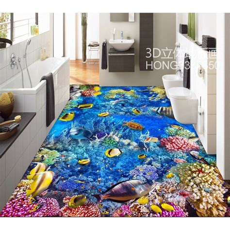 3D Bathroom Floor Decals – Flooring Site