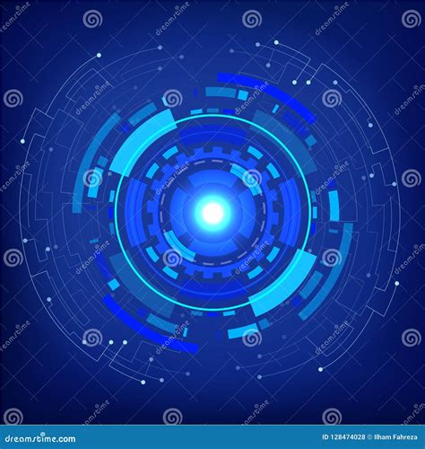 Technology Background Illustration Stock Vector - Illustration of blue ...