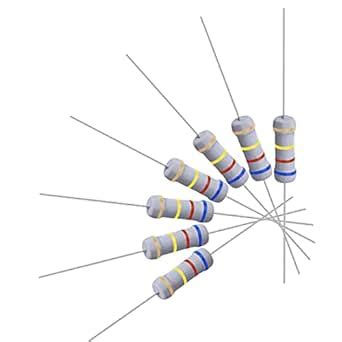 uxcell 100Pcs 62K Ohm Resistor, 1W 5% Tolerance Metal Oxide Film ...