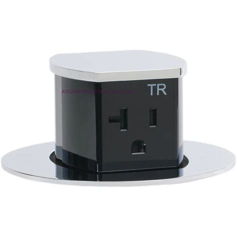 RCT221CH Waterproof Pop Up Flush Mount 20A Counter Outlet - Chrome ...