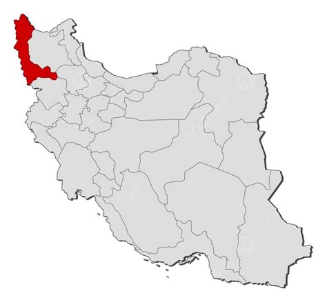 Map Of Iran West Azerbaijan Photo Background And Picture For Free Download - Pngtree