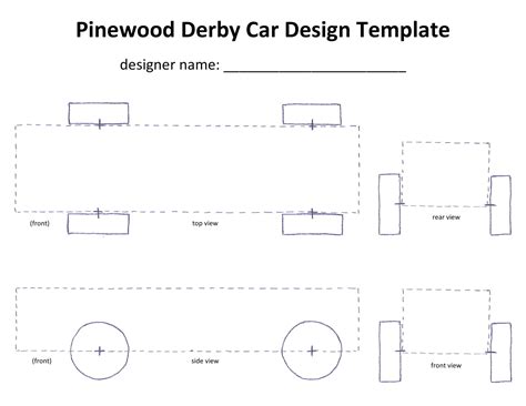 Printable Pinewood Derby Rules