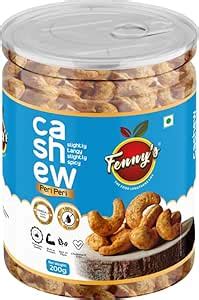 FENNY? S THE FOOD LENGTHENS LIFE Peri Peri Cashew 200 Gm Pack Of 1|Kaju ...