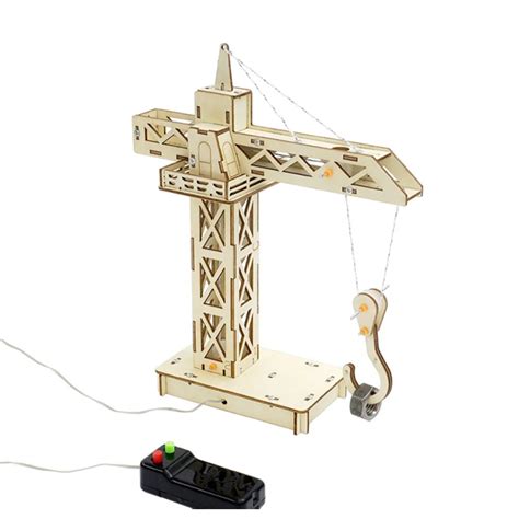 DIY Crane Tower STEM Kit Wooden Crane Kit Kids Science Experiment ...