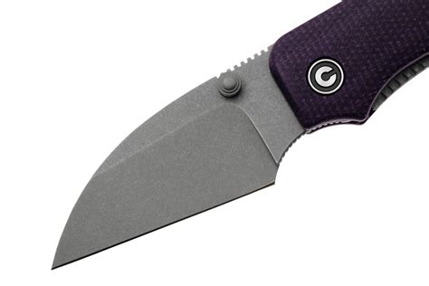 Civivi Baby Banter Wharncliffe C19068SC-2, Nitro-V, Purple Micarta ...