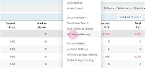 How to auto settle F&O open instruments in MProfit? : Help Center