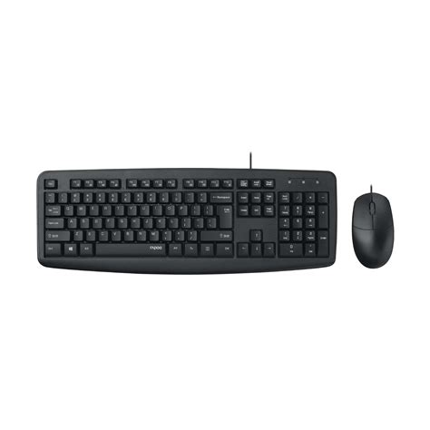 Rapoo NX1600 Keyboard & Mouse Wired Combo Black – BROOT COMPUSOFT LLP
