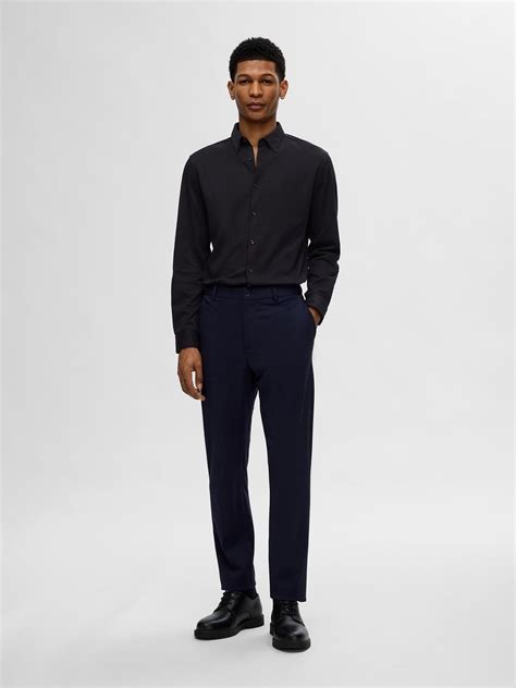 Buy Black Jersey Slim Fit Shirt for Men Online
