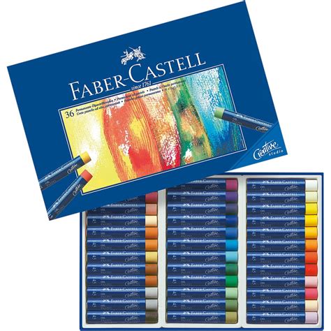 Faber-Castell Creative Studio Oil Pastel Crayons - Assorted Colors, Set ...
