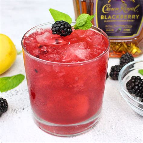 Blackberry Smash With Crown Royal Blackberry Whiskey - Dinners Done Quick