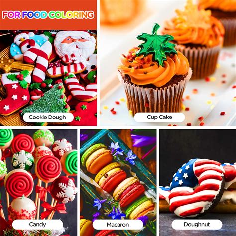 Buy Food Coloring Cake Decorating Set - 12 Vibrant Color Food Grade ...
