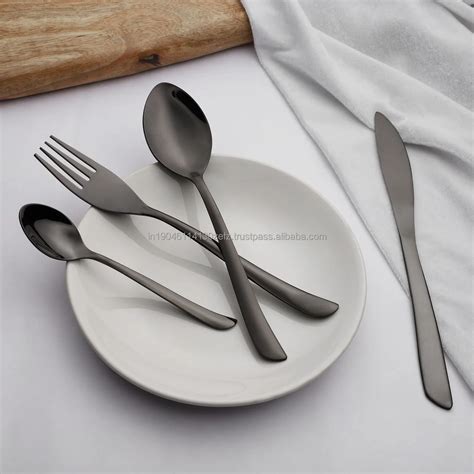 Rose Gold Pvd Bamboo Stainless Steel Cutlery/flatware Set Grade 202/304 ...