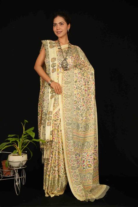 Multicolor Malgudi Printed Floral Pashmina With Shawl Wrap in 1 minute ...