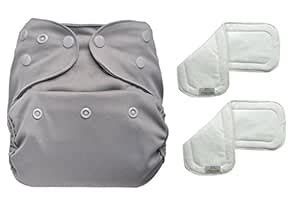 Bumberry Reusable Diaper Cover and 2 Wet Free Inserts (3-36 Months ...
