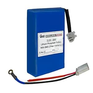Lithium Phosphate Battery 12.8V - 6AH, (3.2V-4S) with Built-in BMS ...