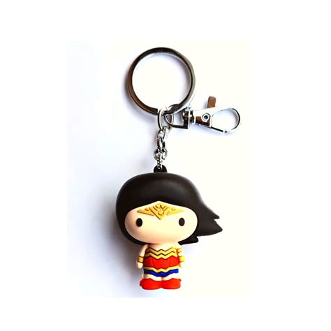 Dc Cute Wonder Women Silicone 3D Keychain with Metal Hook Keyring | Dc ...