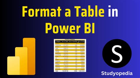 Image result for Table Visual Format in Power Bi