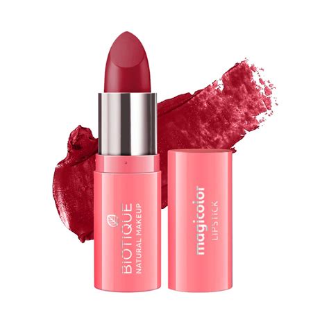 Buy Biotique Natural Makeup Magicolor Lipstick, Fire Me Up, 4.2g Online ...