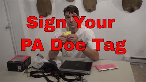 Sign Your PA Doe Tag! - YouTube