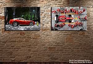 Tamatina Paper Ferrai Wall Poster (12 X 18 Inch, Multicolor, 2 Piece ...