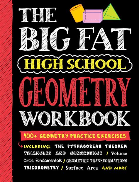 Snapklik.com : Big Fat High School Geometry Workbook: 400+ Geometry ...