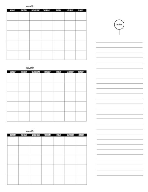 Free Printable 3 Month Calendar - Printable Board Games