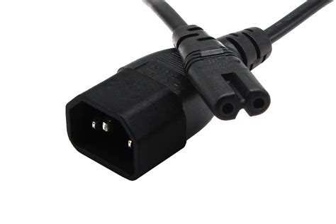 CERRXIAN 12-Inch IEC320-C14 3 pin Male Plug to Figure 8 C7 Plug Power ...