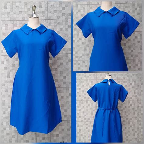 Blue Maternity Clothes Wear Work | Shopee Philippines